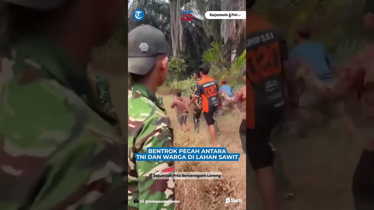 Detik-detik Bentrok Pecah Warga Suku Anak Dalam dan TNI, 5 Personel Dikeroyok di Lahan Sawit