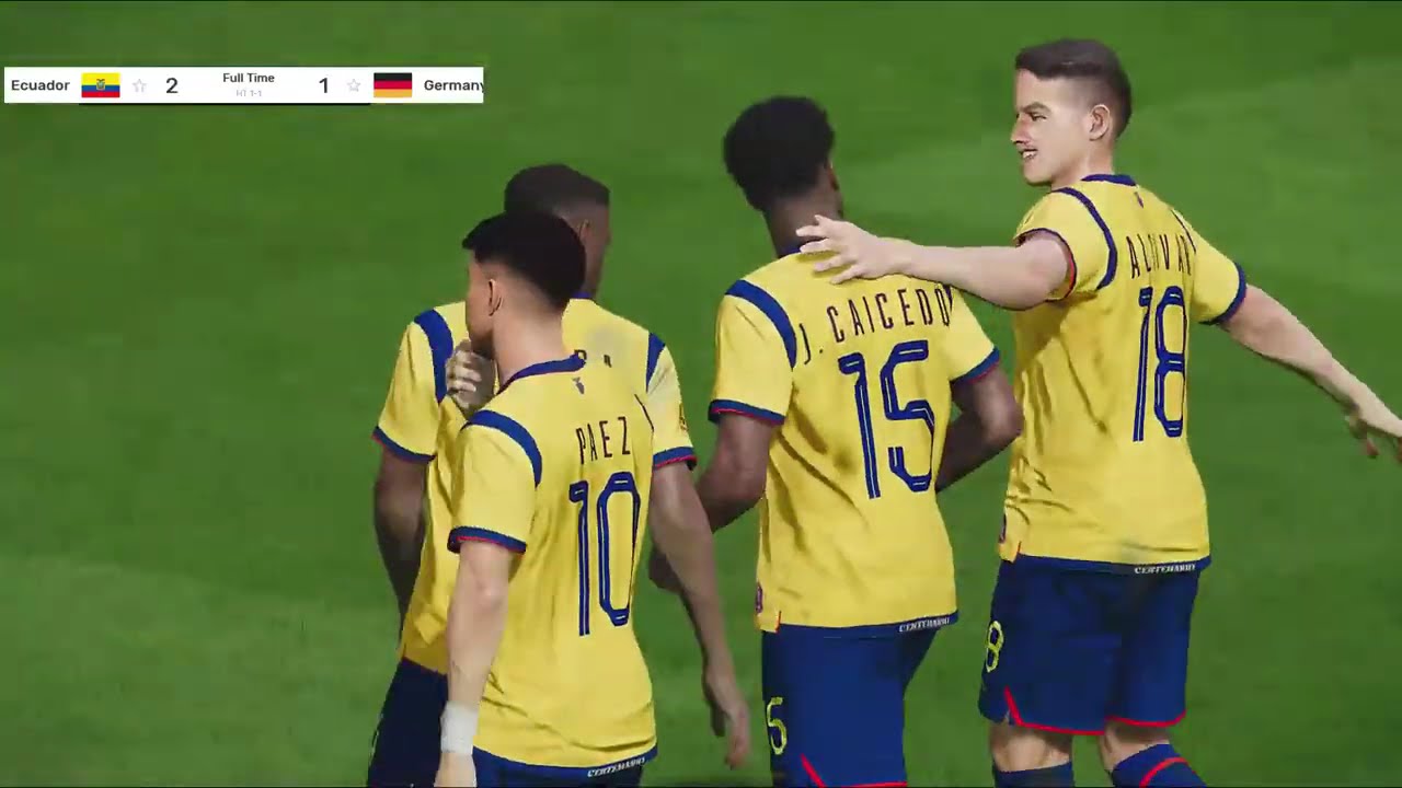 ألمانيا و الإكوادور | كأس العالم 2026 |  لعبة فيديو محاكاة eFootball PES 21