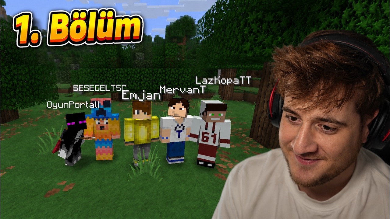 2026 EKİPLE MİNECRAFT 1.BÖLÜM ! LAZ ! SESEGEL ! TAKLA KİNG ! MERVAN ! EGO !