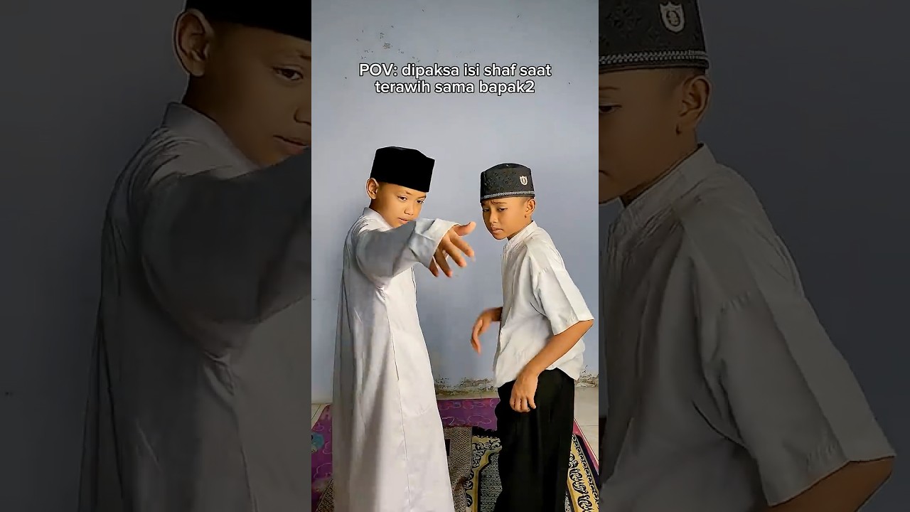 Ketika dipaksa isi shaf sama bapak-bapak  #budakgalau #gudanghiburan #dramaid #lucu #komedi