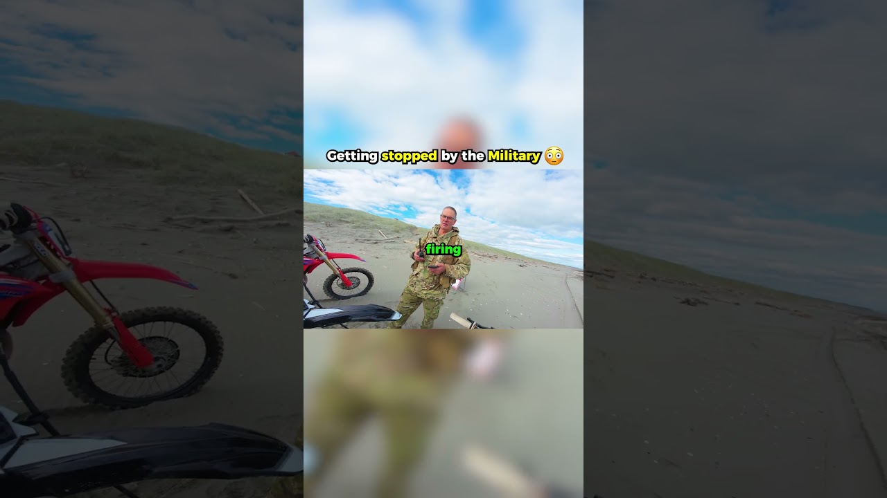 Getting stopped by the military #dirtbike #army #newzealand #beach - Published by STR1KEStudioz Shorts