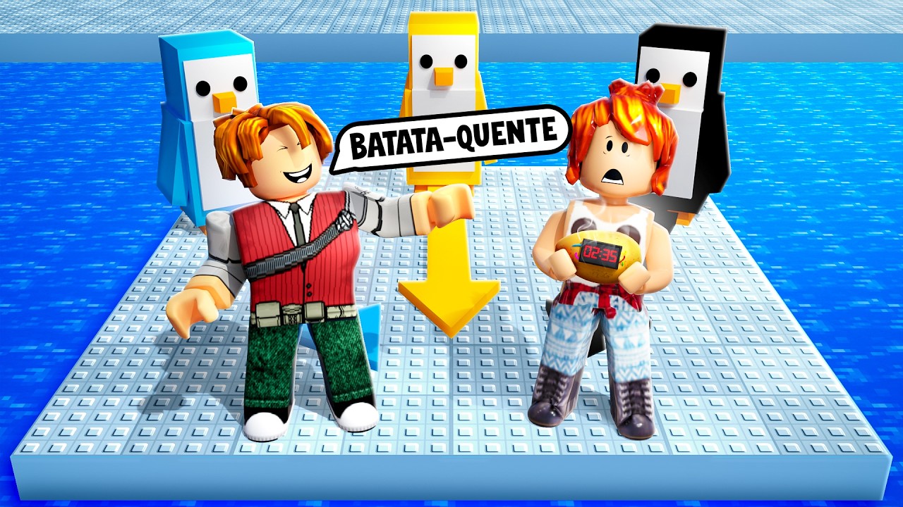 BATATA QUENTE na BATALHA DE PINGUINS ft CRIS MINEGIRL