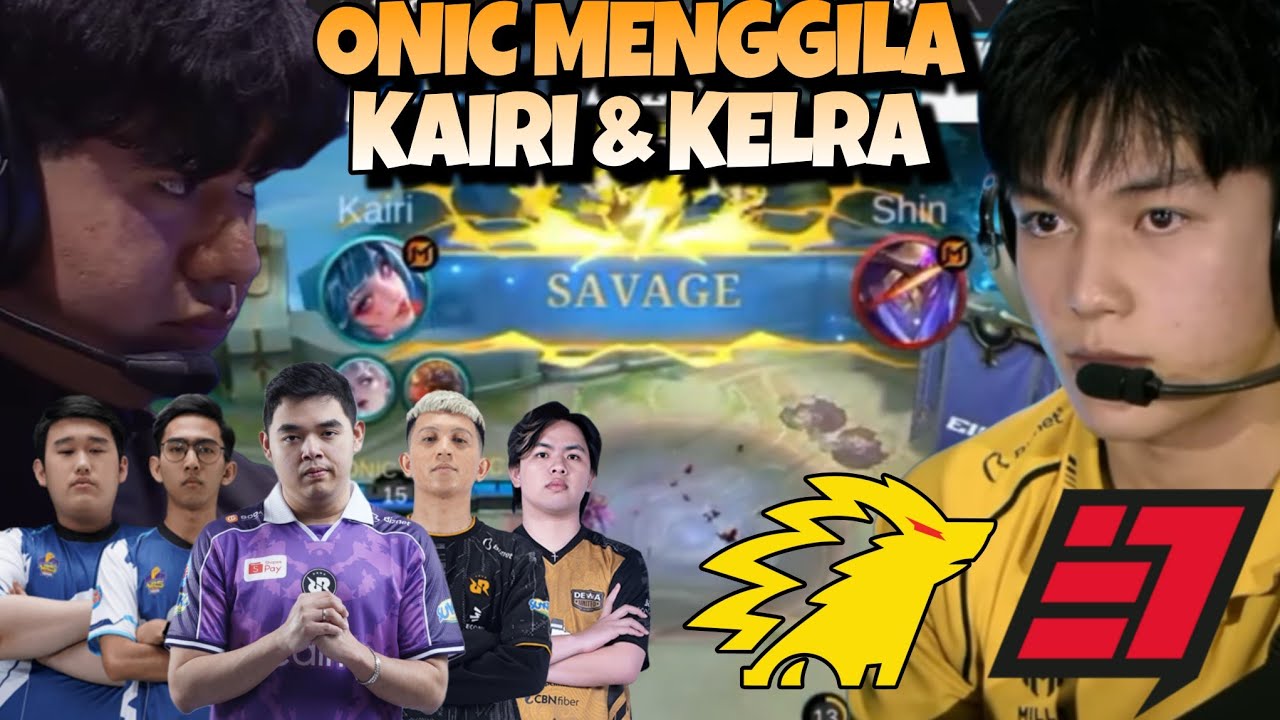 KAIRI SAVAGE & KELRA NGAMUKK !! GA TERBENDUNG KEKUATAN ONIC !! ONIC VS E7 MATCH 1 - EWC MLBB 2026