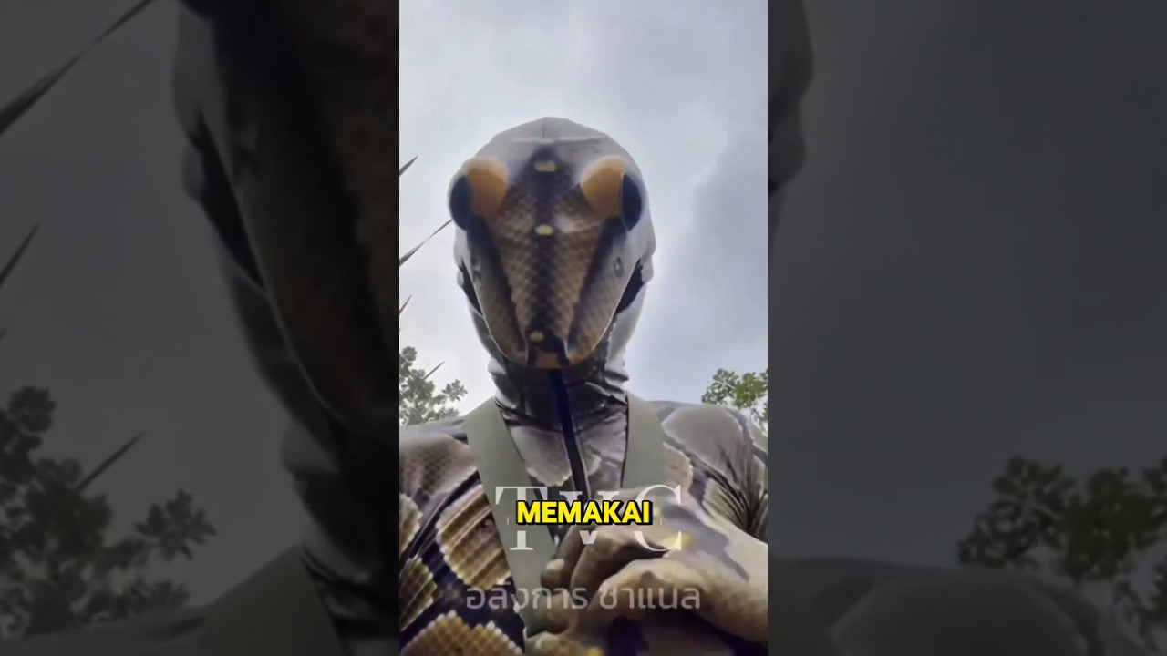 eksperimen memakai custom ular #filterchallenge