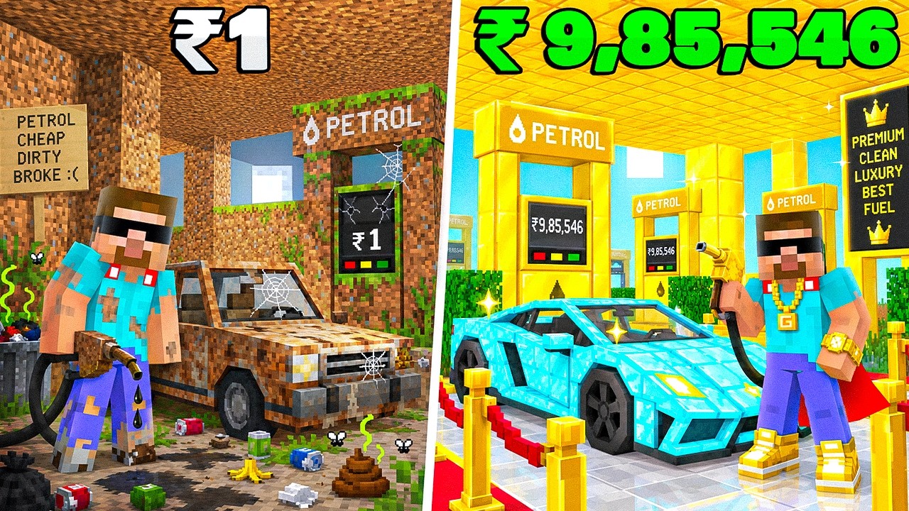 I Started a PETROL PUMP Business in Minecraft!