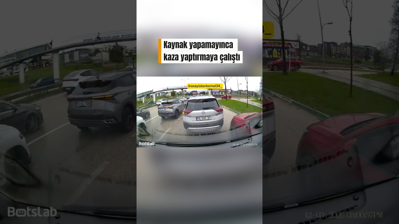 Kaynak yapamayınca kaza yaptırmaya çalıştı