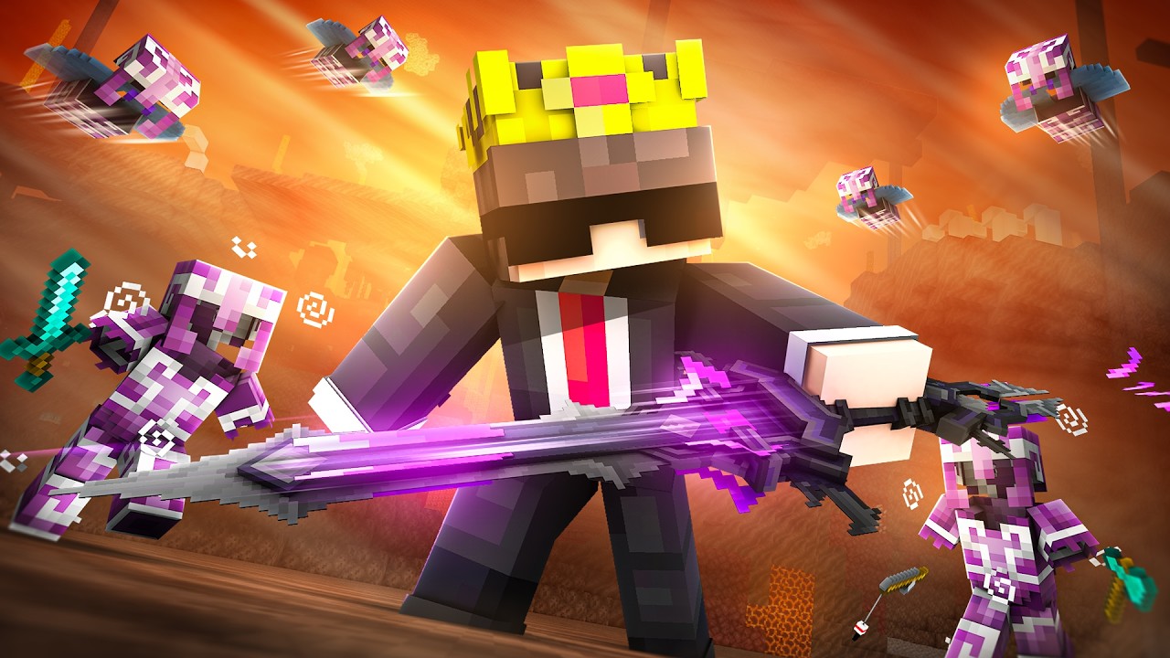 How I Stole CUSTOM WEAPONS From NETHER PLAYERS in This Minecraft SMP