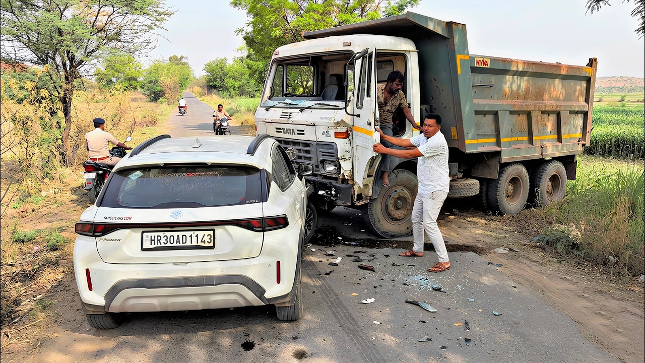 Truck वाला ठोक के भाग गया हमारी FRONX Cng 😡 Maruti’s Build Quality Reality!