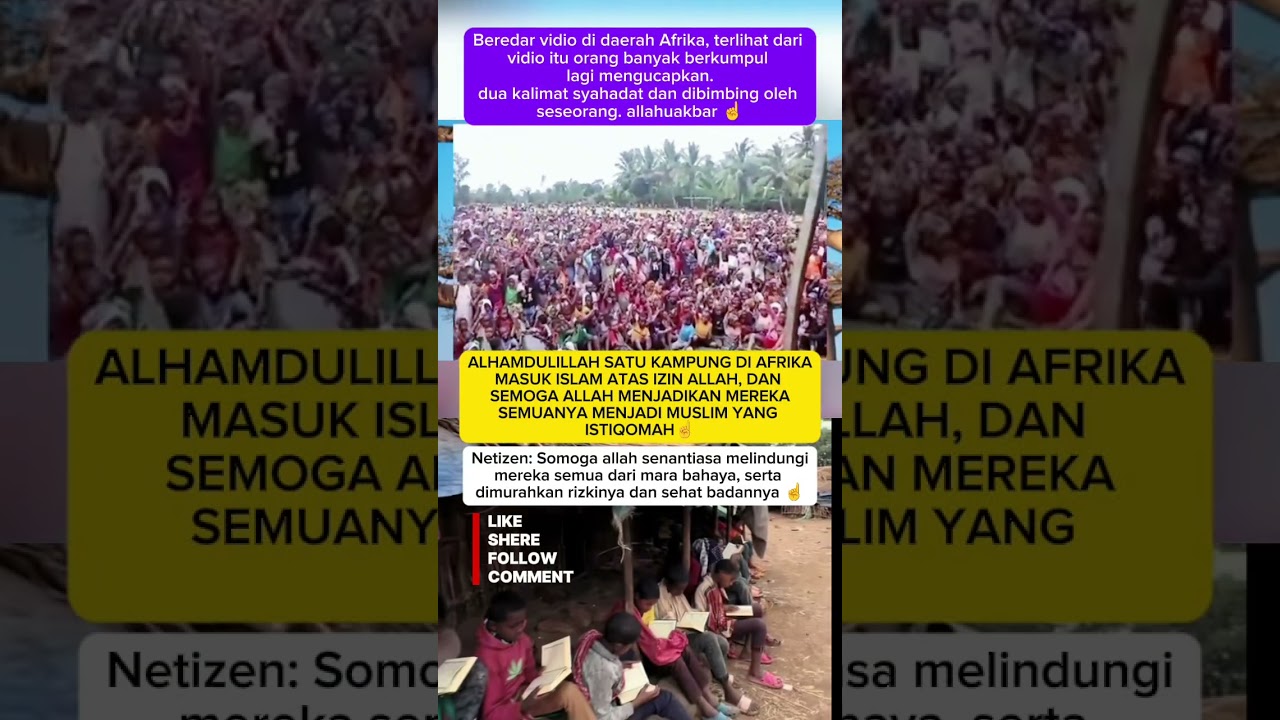 muallaf di Afrika#muslim#africa#prabowo #klipingberita#jokowi #fayruseh