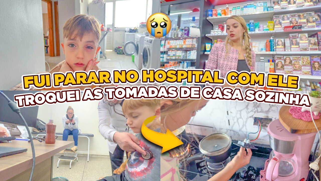 ELE TEVE UMA CRISE SERIA 😱🥹PARAMOS NO UPA + INÍCIO DAS FÉRIAS POR AQUI - TROQUEI AS TOMADAS | Lar