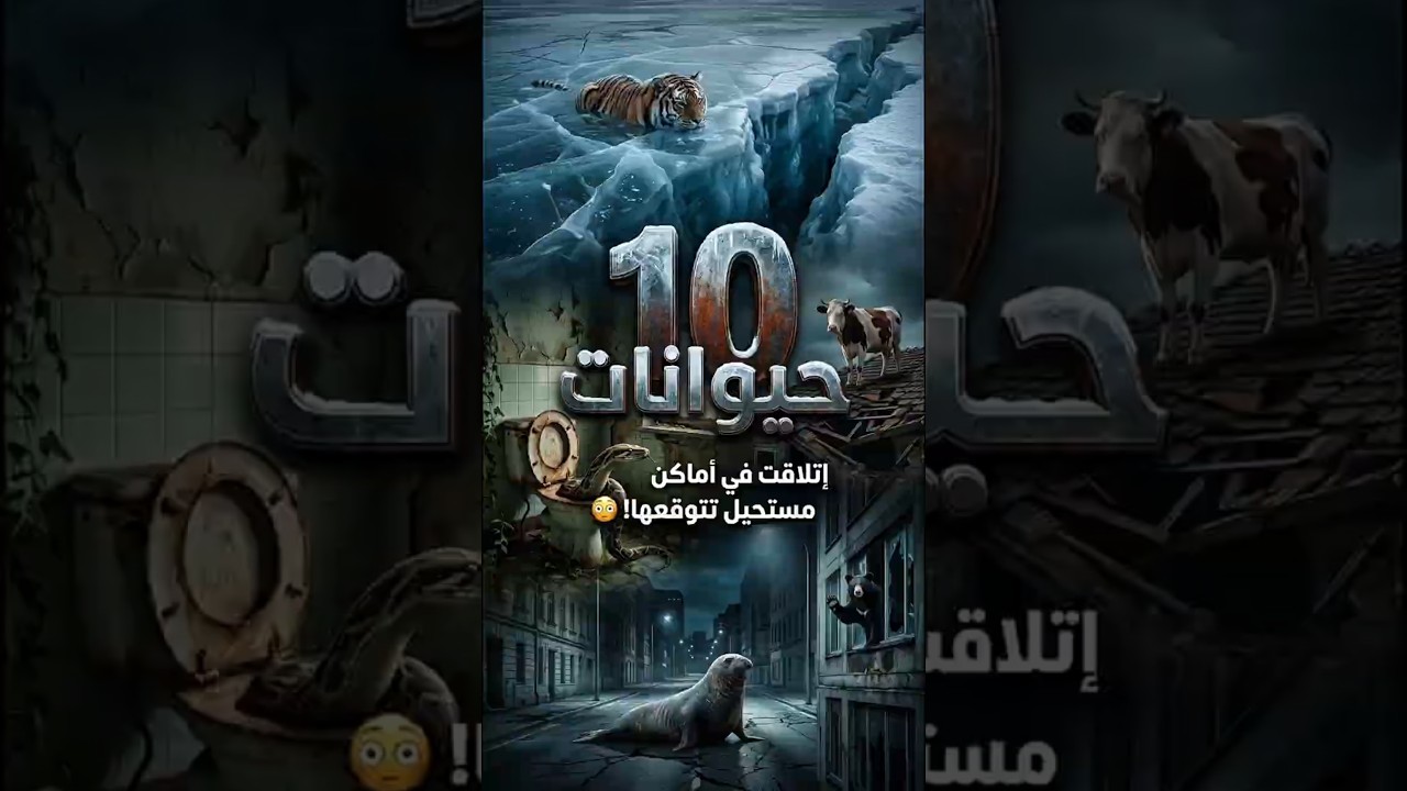 10 حيوانات اتلاقت في أماكن مستحيل تتخيلها! 😳 #animals #nature #m7etmedia