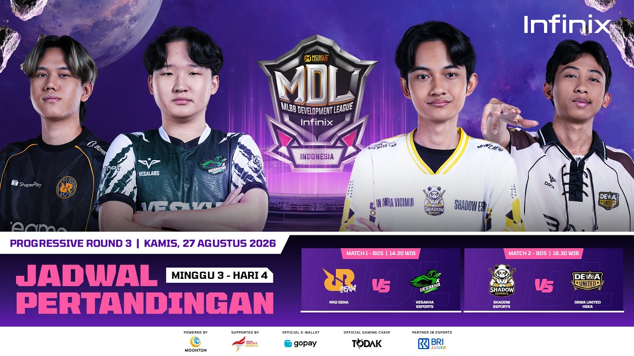 🔴LIVE | INFINIX MDL ID S14 | Regular Season - Progressive Round 3 | Hari 4