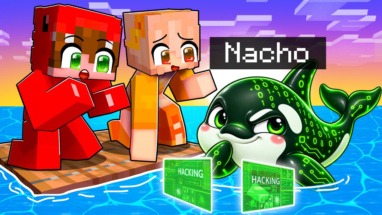 Me Convertí en BEBÉ BALLENA HACKER para Trollear a Mis Amigos en Minecraft!