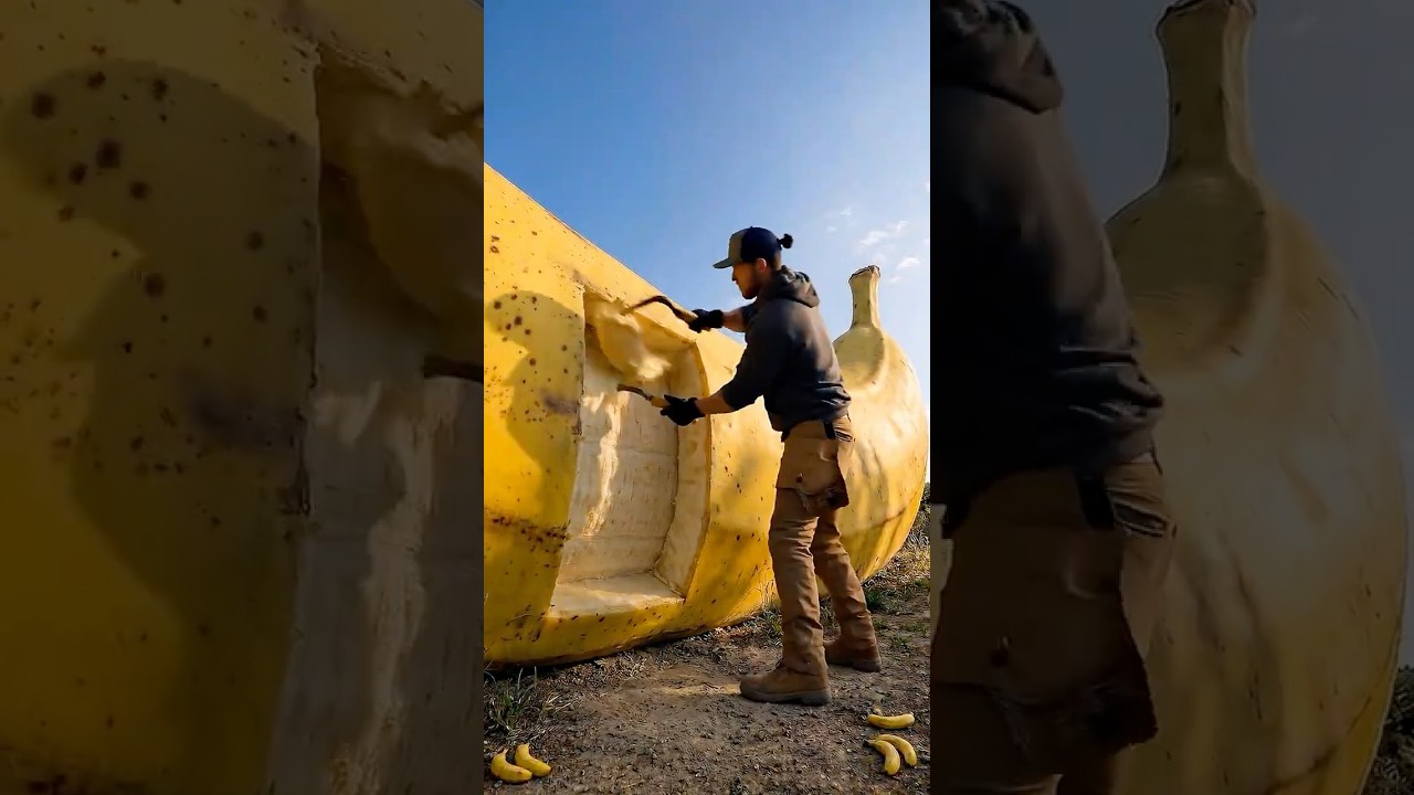 Turning a Giant Banana Into a Tiny House 🍌