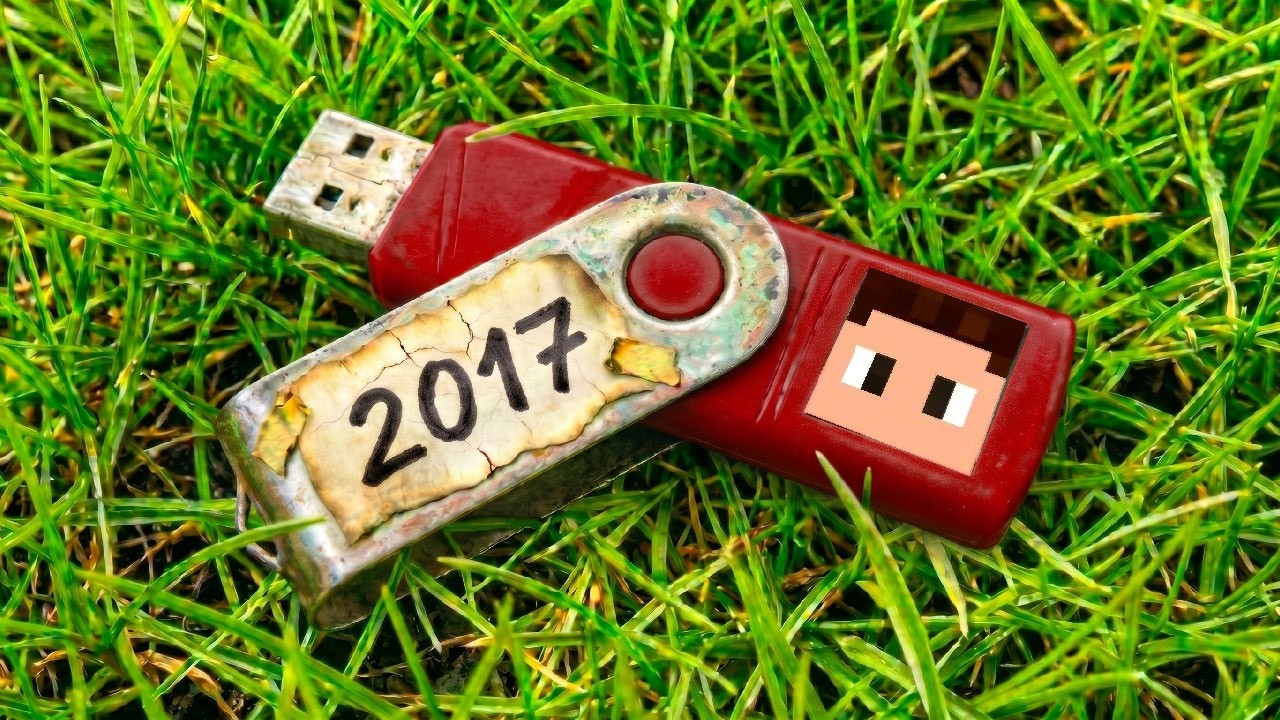 Encontrei um USB DE MINECRAFT de 17 anos atrás…