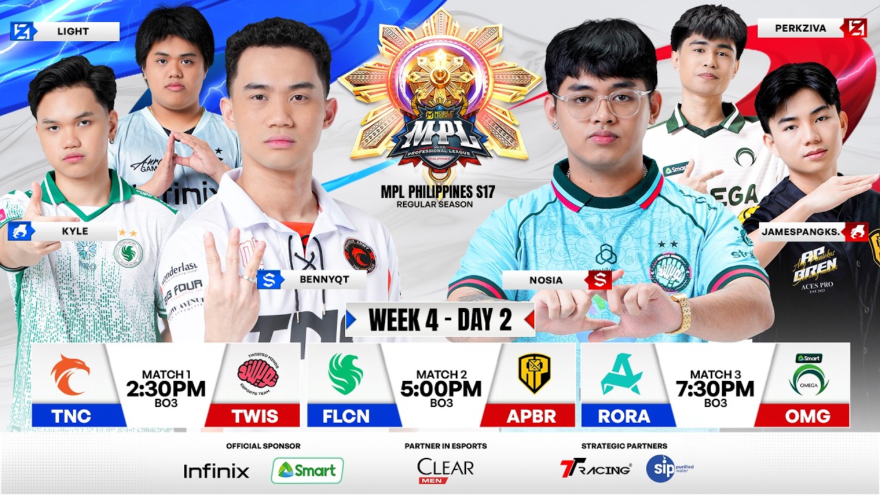 🔴 LIVE | MPL PH S17 | FILIPINO - Week 4 Day 2