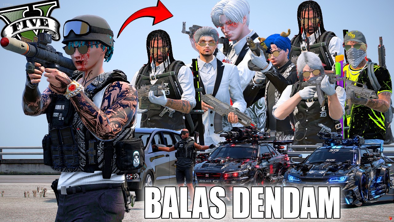 AMARAH ANGGOTA DOBRAK !! BALAS DENDAM TERBRUTAL PERANG BESAR !! GTA 5 ROLEPLAY