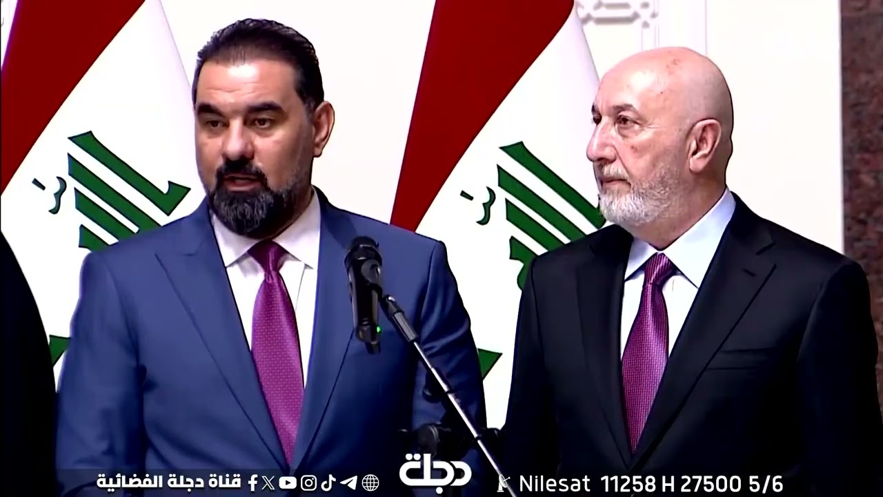 مراسم تكليف رئيس الوزراء المكلف بتشكيل الحكومة علي الزيدي