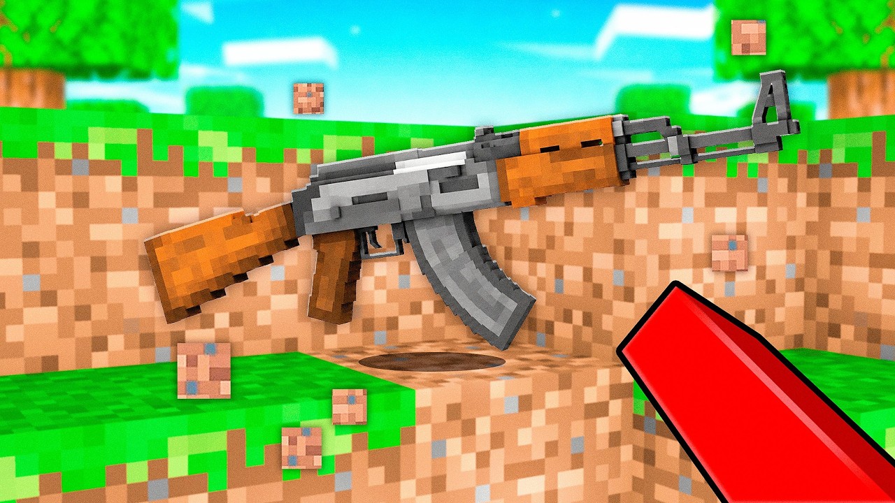Minecraft, But Every Drop is a GUN..