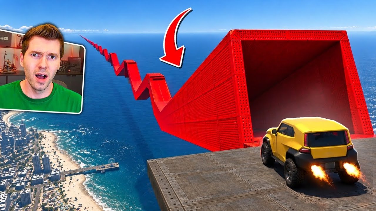 GTA V Online: tunel! CORRIDA INFINITA com TUNEL DENTRO DA ÁGUA!