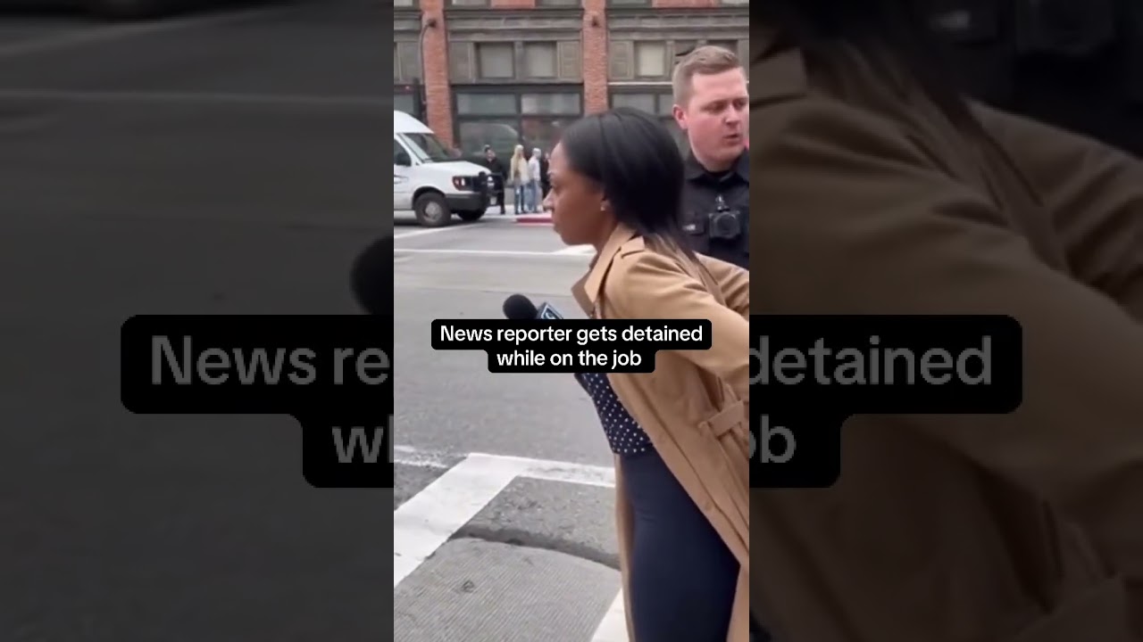 NEWS REPORTER ARRESTED ON THE JOB