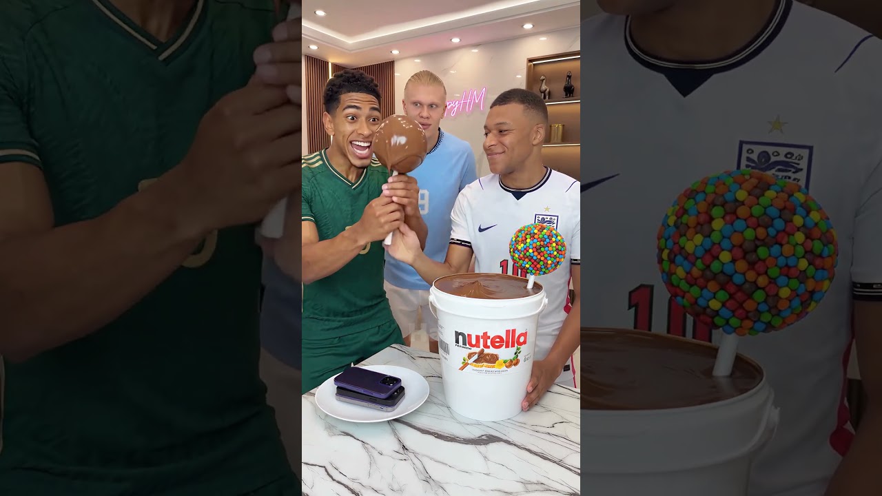 Mbappé Gave Haaland the TINIEST Lollipop… His Reaction Says It All 😂🍭 #haaland #mbappe