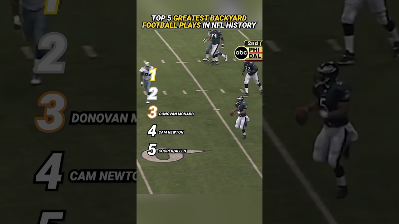 Greatest Backyard Football Plays in NFL History #shorts
