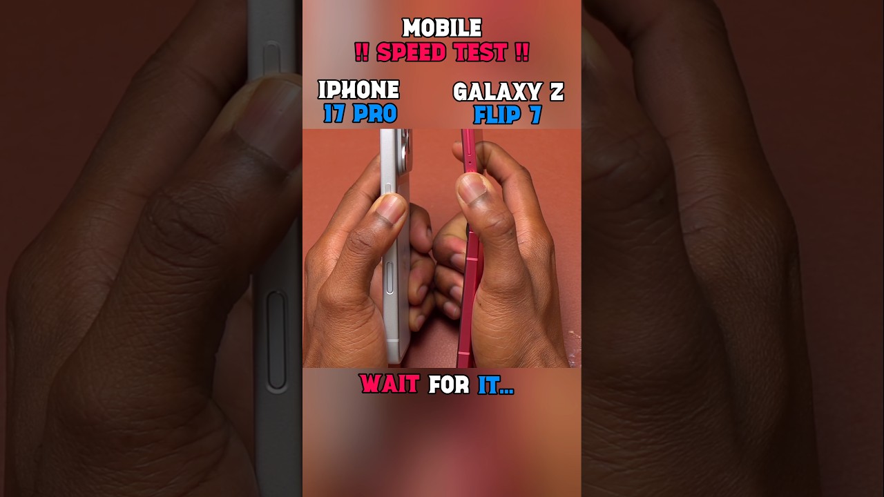 ☠️⚡IPHONE 17 PRO VS GALAXY Z FLIP 7-SPEED TEST!!