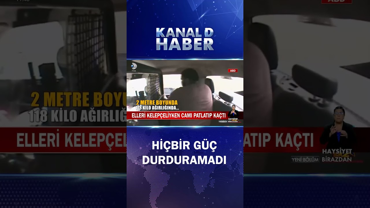 Hiçbir Güç Durduramadı! Elleri Kelepçeli Mahkum Camı Patlatıp Polis Aracından Kaçtı