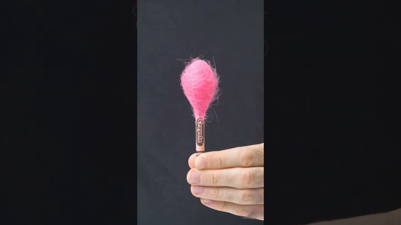 I Made Cotton Candy out of Crayons