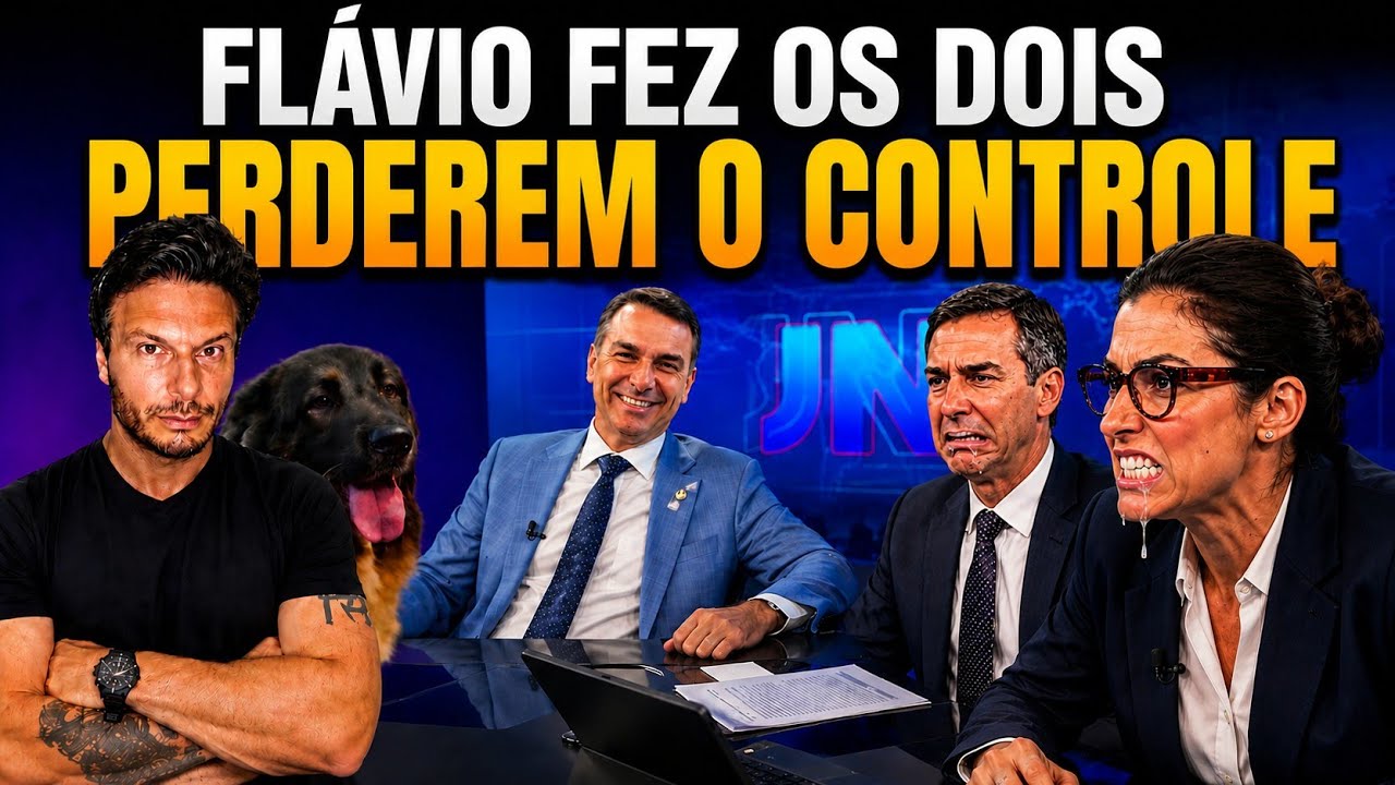 FLÁVIO BOLSONARO desmonta armadilha do JN e faz Renata e Tralli terem um PIRIPAQUE!