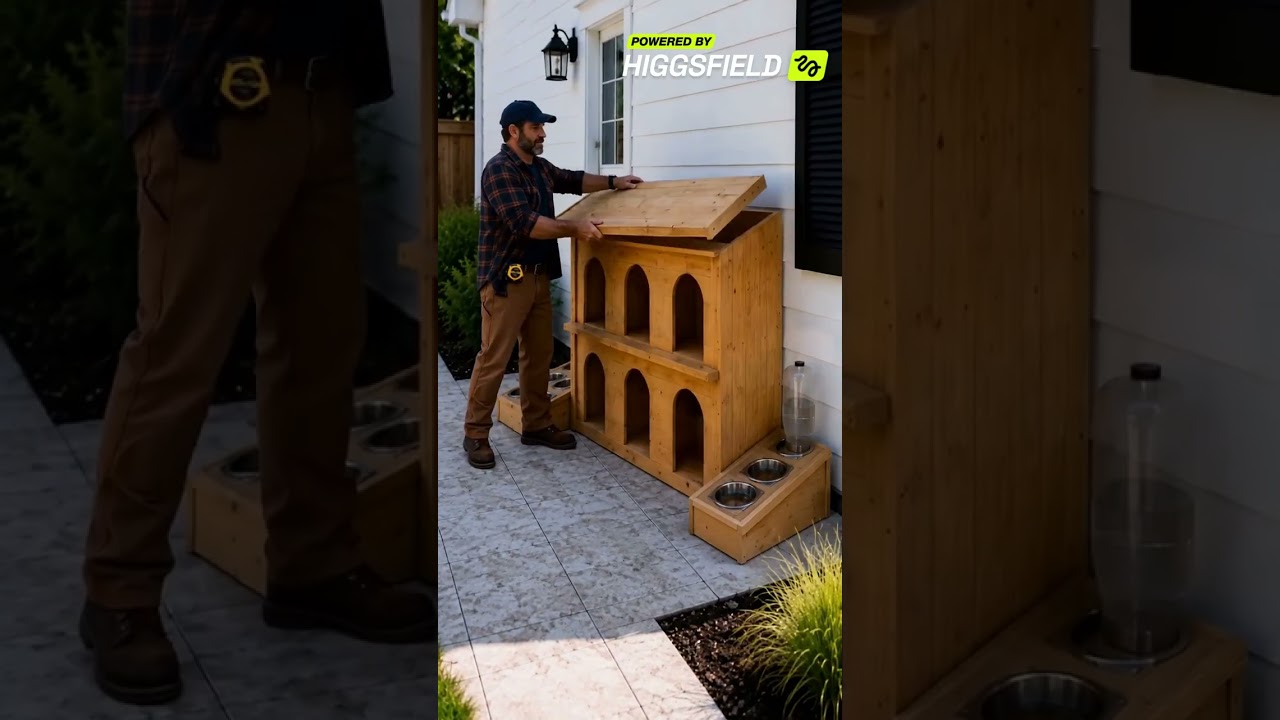 We Built the Cutest Shelter for Stray Cats! 🐱🏡 #DIYProject #CatLovers