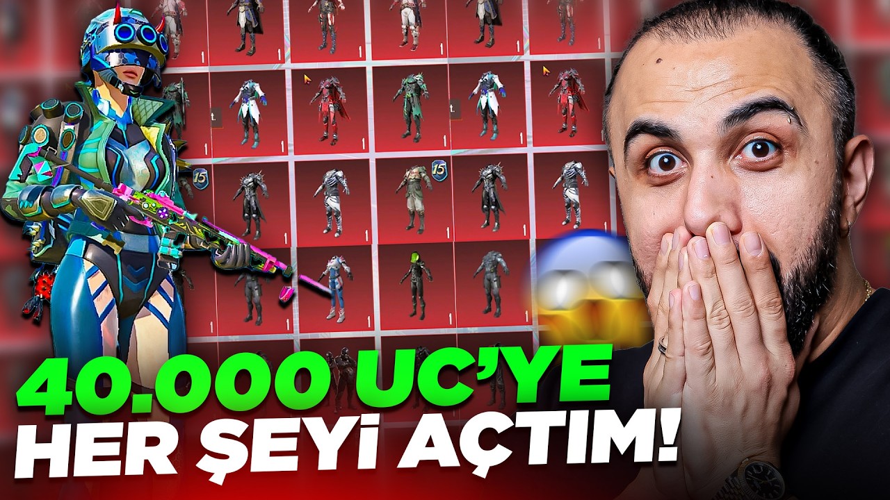 OYUNA GELEN HER ŞEYİ AÇTIK! 😱 40.000 UC BASIP 250 DESTANSI PUANI KASTIK! | PUBG Mobile