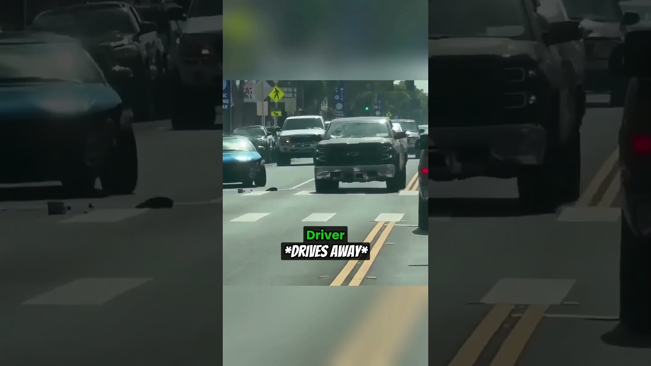 Karens Get Instant Karma From Truck Driver #shorts