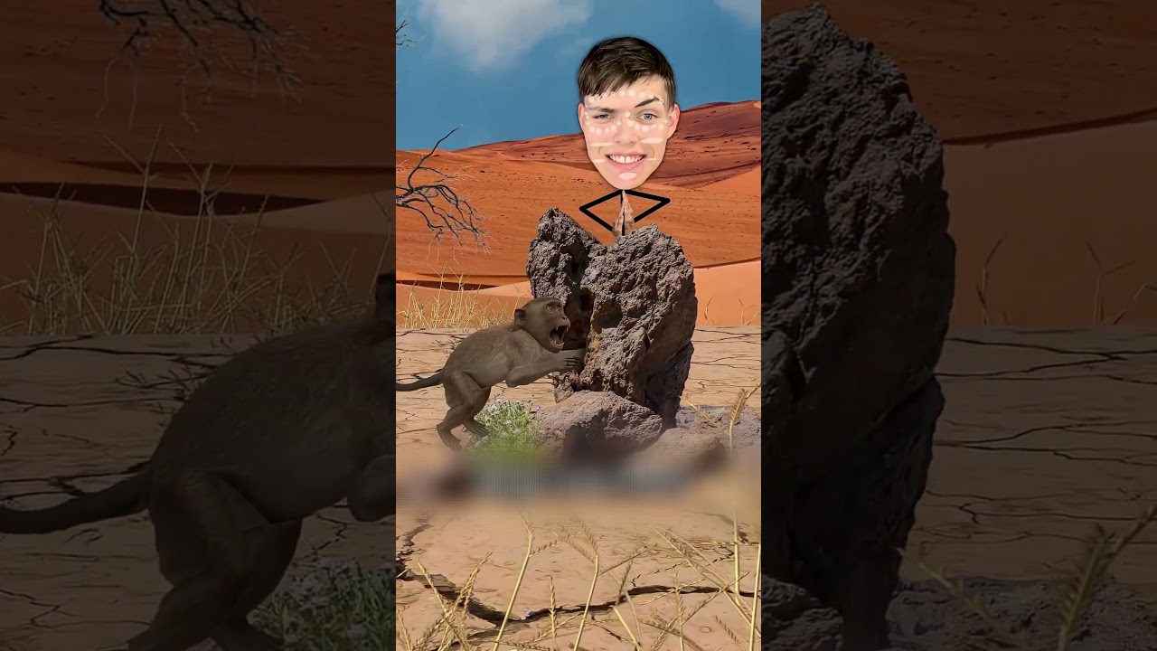 اسهل طريقة عشان تصطاد القرود 😱 #shortvideo