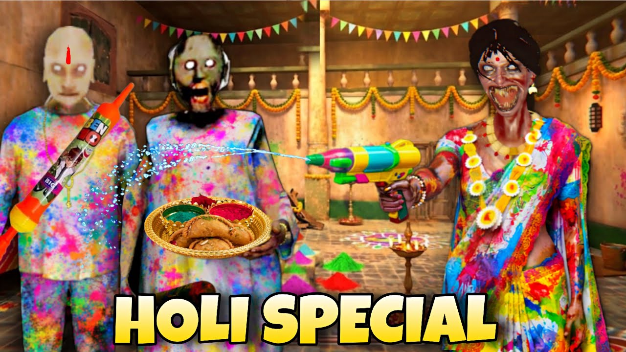 KAMLA AND GRANNY CELEBRATES HOLI || KAMLA VS GRANNY FULL VIDEO