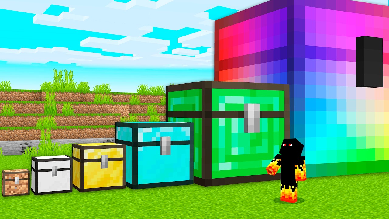 Evoluí BAÚ de POBRE até BAÚ de MILIONÁRIO no Minecraft!