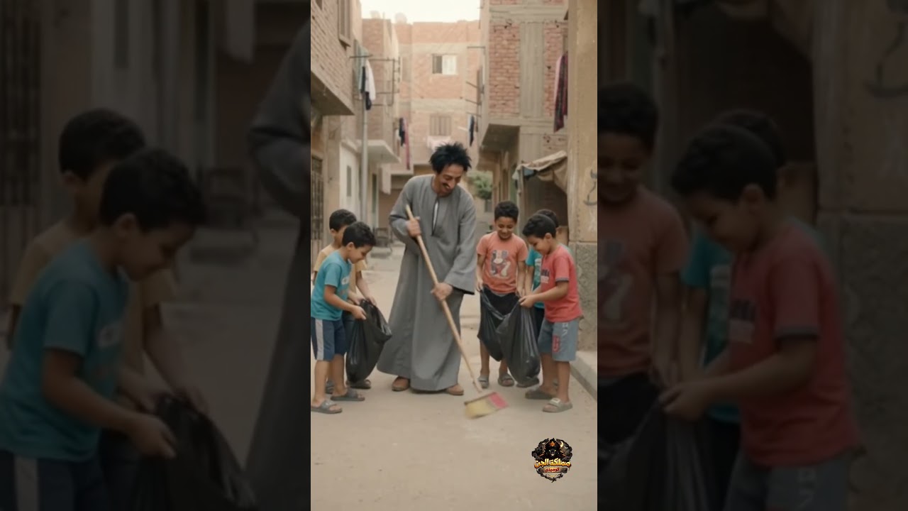 😂🧹 بمبي والعيال نظفوا الشارع… لحد ما مسكوا بطاطا وهو بيرمي الزبالة! 🤣🏃‍♂️💨 #بمبي_وبطاطا #مقالب