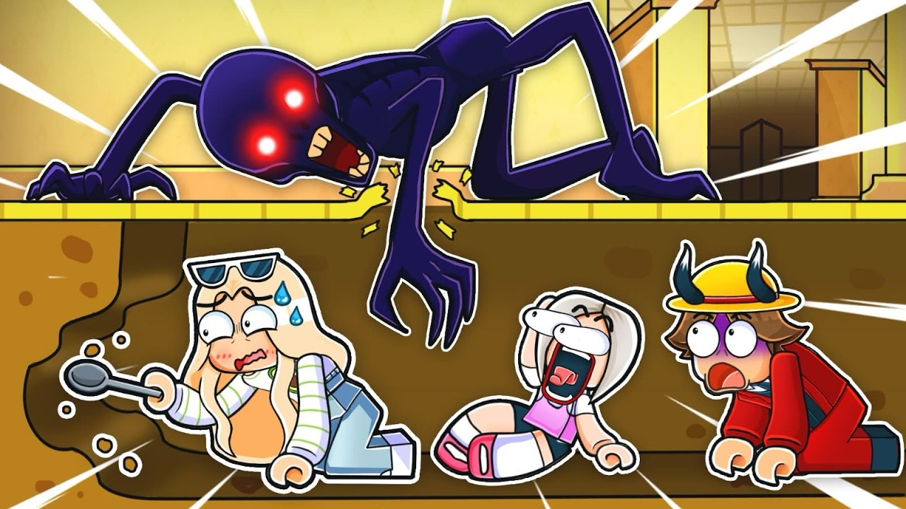 Escaping Backrooms using a SPOON in Roblox!