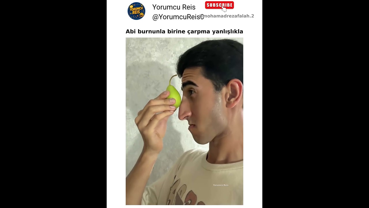 Abi burnunla birine çarpma yanlışlıkla