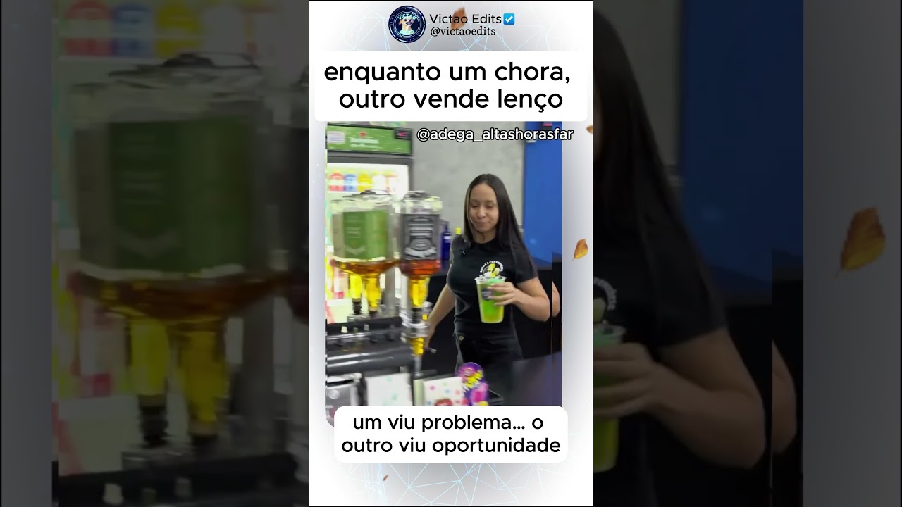 Enquanto um chora, o outro vende lenço… #mindset #motivação #engraçado #rir