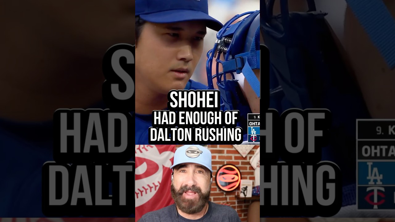 Shohei Ohtani had enough of Dalton Rushing 😳