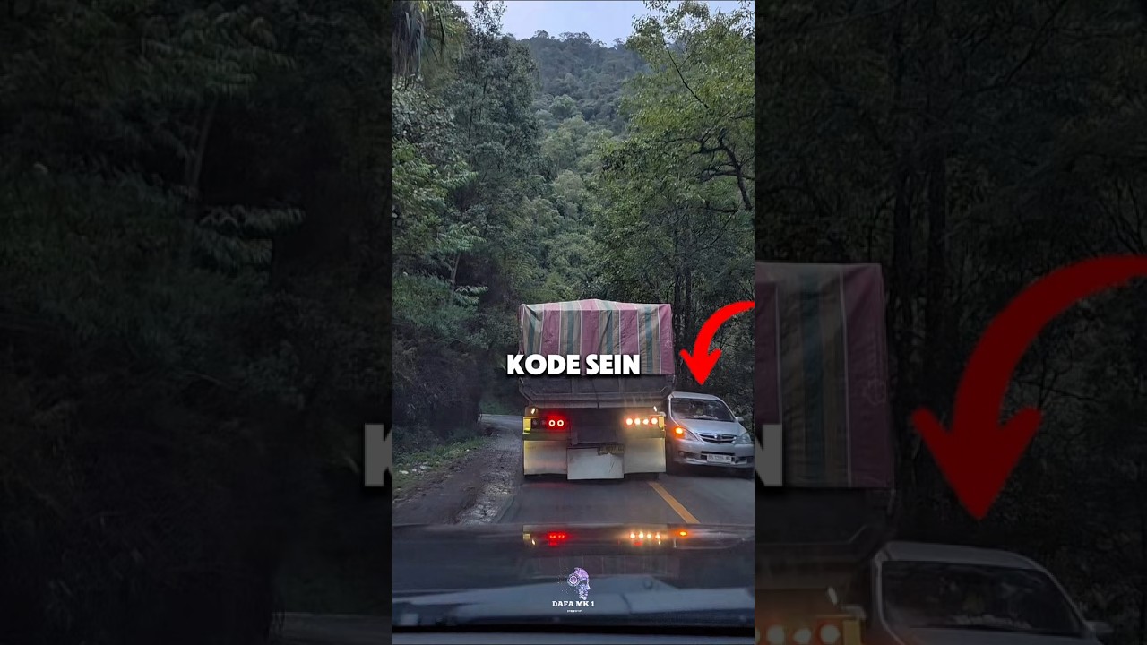 ketika sopir truck memberikan kode, jangan pernah mengabaikannya!