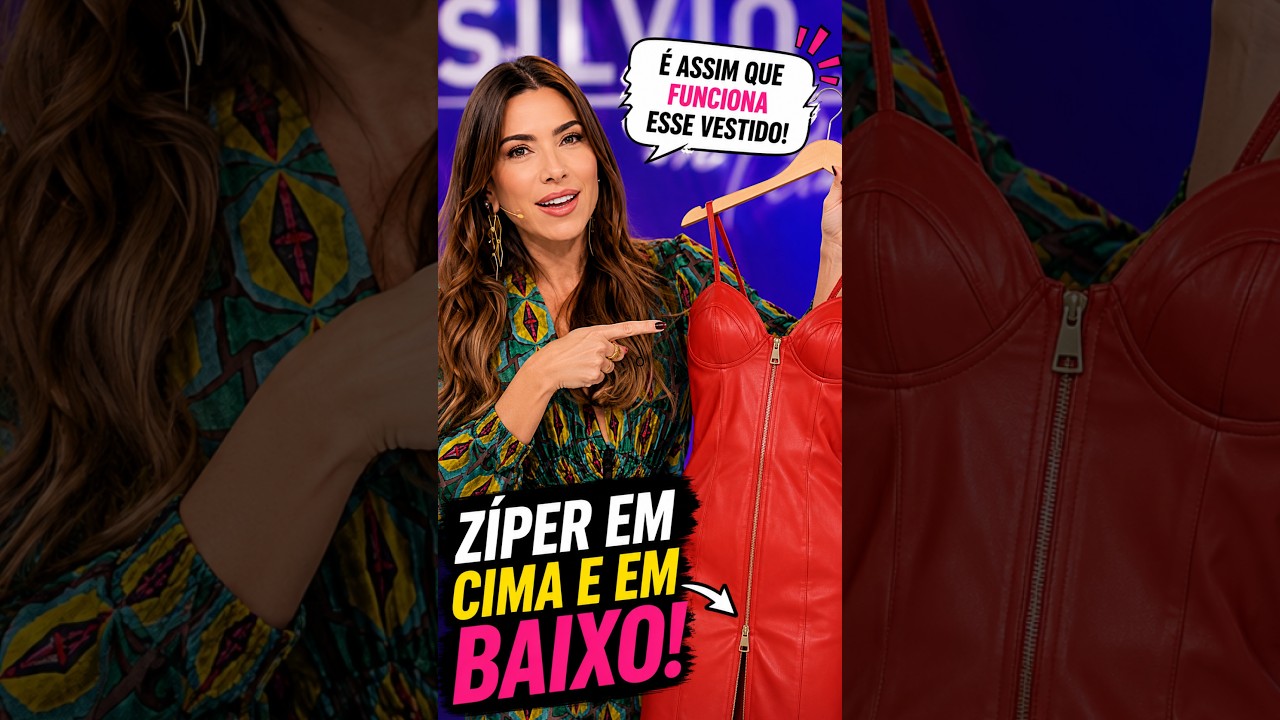 Patrícia mostra o vestido de Lívia Andrade e Silvio fica SEM PALAVRAS! #silviosantos #shorts #viral