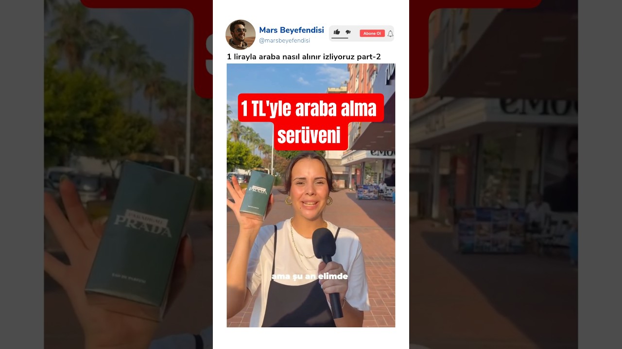 1 lirayla araba nasıl alınır izliyoruz part-2 @reykogov