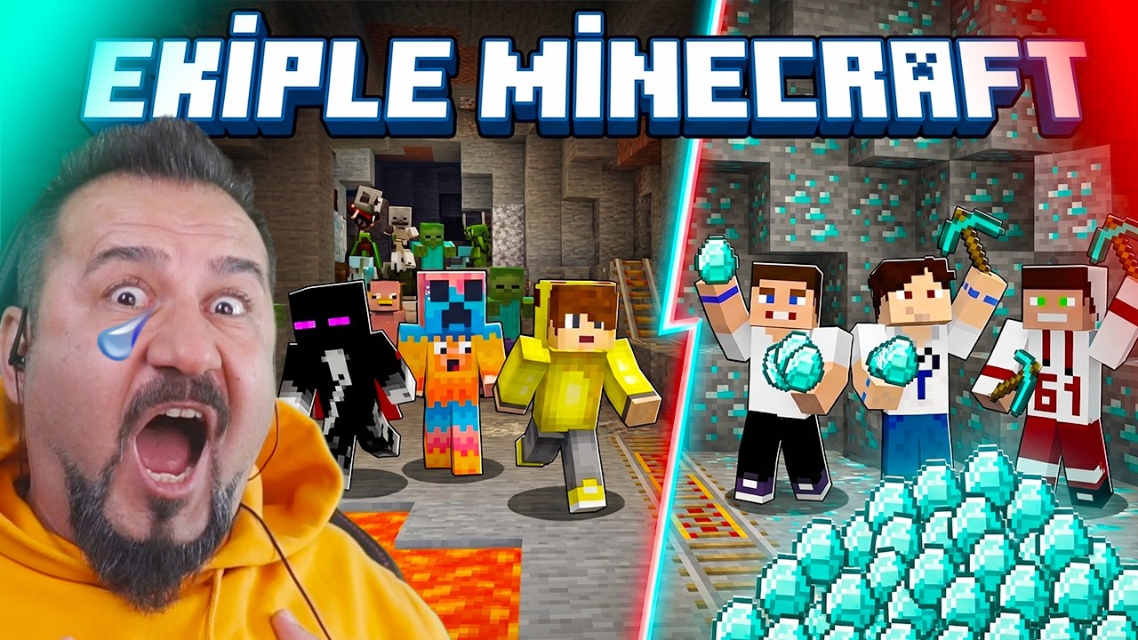 6 YOUTUBER ama EKİP DAĞILDI! EKİPLE MİNECRAFT SURVİVAL EGEMEN KAAN YİNE KAZIK ATTI!