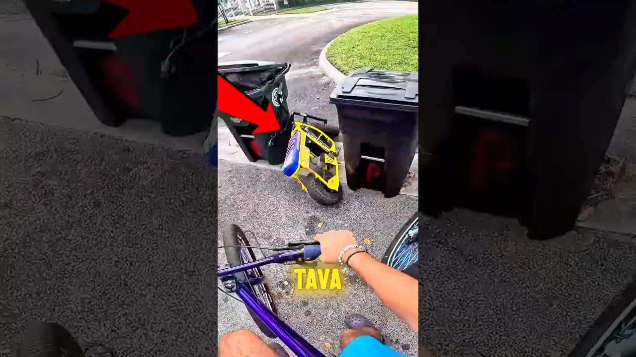 Ninguém Acreditou No Que Esse Ciclista Encontrou No Meio Do Lixo.