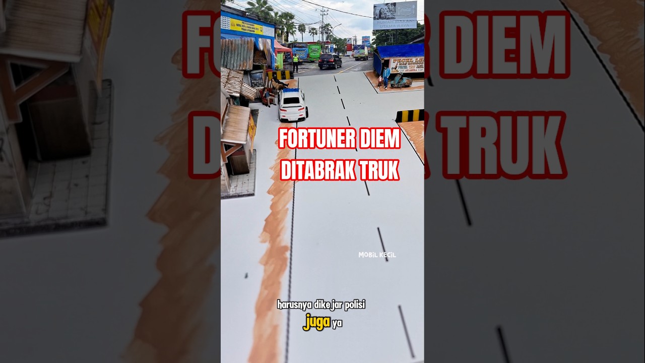 FORTUNER DIEM EH DITABRAK TRUK.