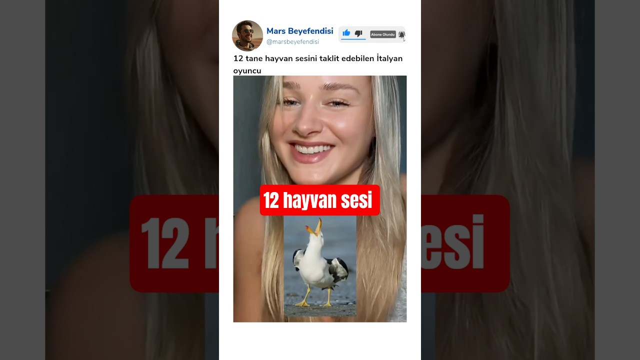 12 tane hayvan sesini taklit edebilen İtalyan oyuncunun performansı