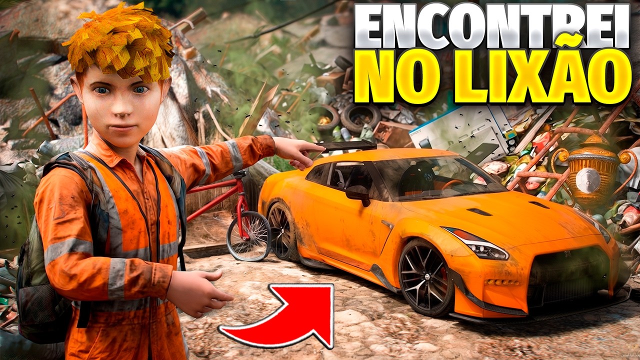 ALISSINHO PULOU O MURO DO LIXÃO ABANDONADO E ACHOU UM CARRO RARO!⚠️😮 (GTA 5)